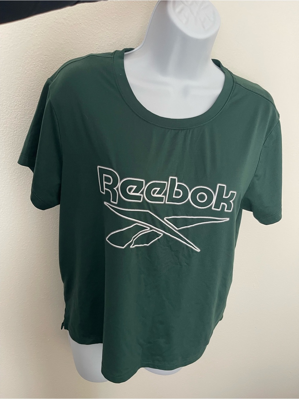 Reebok Dark Green Logo Short Sleeve Tee